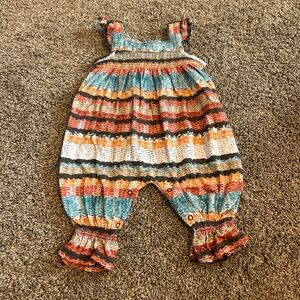 Burt's Bees Colorful Striped Jumpsuit